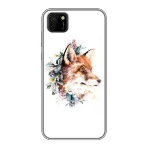 Чехлы с картинкой Лисички для Huawei Y5p (VPrint) (Лисичка в цветочках)