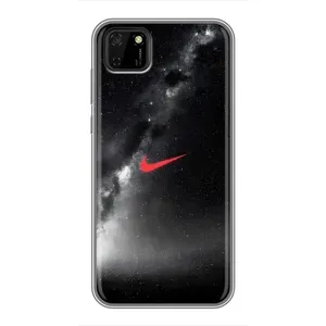 Чехол для Huawei Y5p - с принтом Найк (AlphaPrint) (Найк красный)