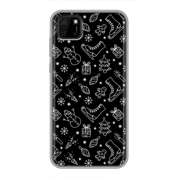Чехол с принтом «Новогодний фон» для Huawei Y5p