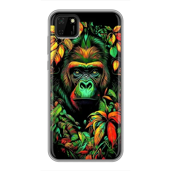 Чехол с принтом «Обезьяна в тропиках» для Huawei Y5p