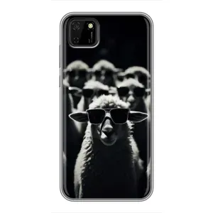 Чохол з принтом стильні тварини для Huawei Ү5р (Овечка в окулярах)
