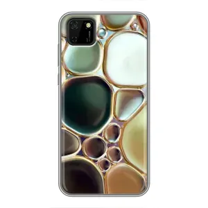 Мраморный чехол на Huawei Y5p (VPrint) (Радужный Мрамор)