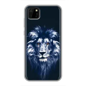 Чехол со Львом для Huawei Y5p (VPrint) (Синий Лев)