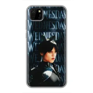 Чехлы Венсдей на Huawei Y5p Уэнсдей (AlphaPrint) (Уэнздей кошка)