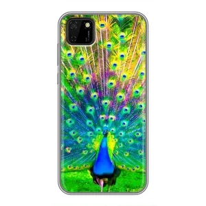 Чехол с птицами на Huawei Y5p (VPrint) (Яркий Павлин)