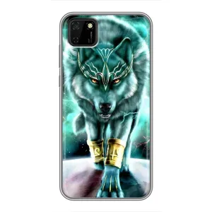 Защитные чехлы для Хуавей Y5п (AlphaPrint) (ХИТ продаж) ВОЛК (Яркий волк)