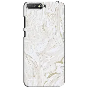 Мраморный чехол на Huawei Y6 2018 (VPrint) (Белый мрамор)