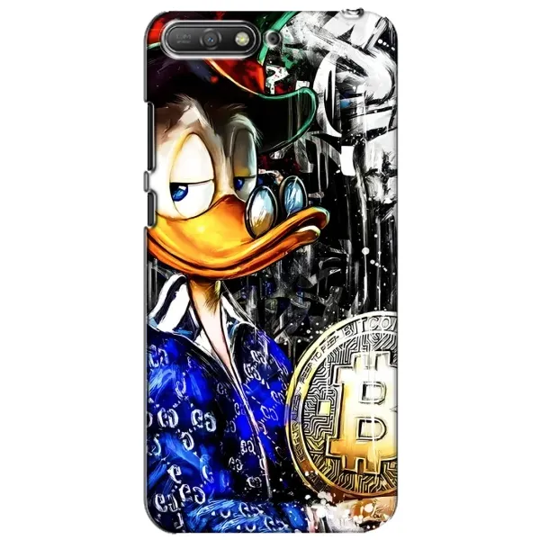 Чохол з принтом «Біткойн Скрудж» для Huawei Y6 2018