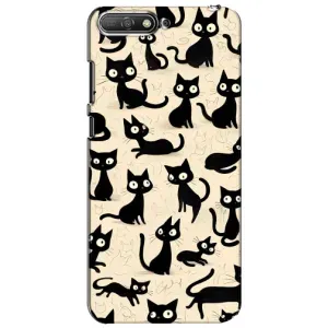 Чехол с рисунком кот на Huawei Y6 2018
