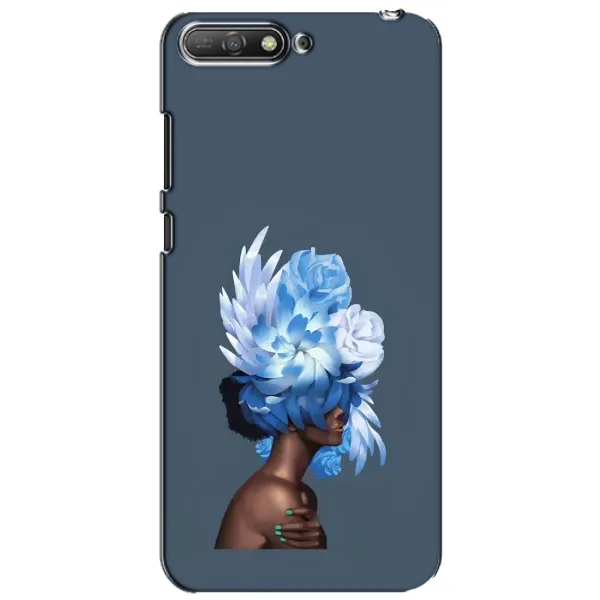 Чехол с принтом «Цветы на голове» для Huawei Y6 2018