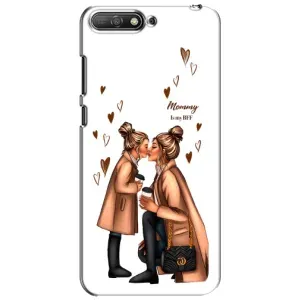 Чохол з друком для Huawei Y6 2018 - (Мама з дитинкою) (AlphaPrint) (Донька і мама)