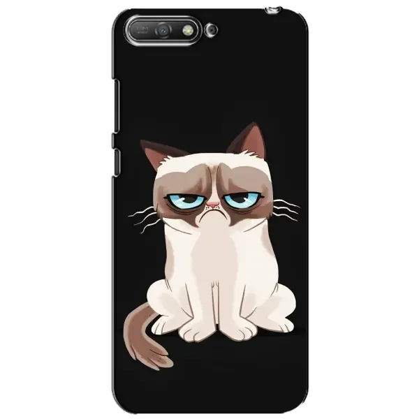 Чехол с принтом «Грустный кот» для Huawei Y6 2018