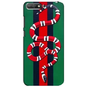 Чохли  GUCCI для Хуавей Y6 2018 (AlphaPrint) (Gucci змія)