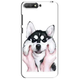 Чохол з Хаскі Huawei Y6 2018 - (AlphaPrint) (Хаскі улибака)