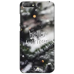 Новогодние, Праздничные Чехлы для Huawei Y6 2018 - 2024 год (Hello winter)