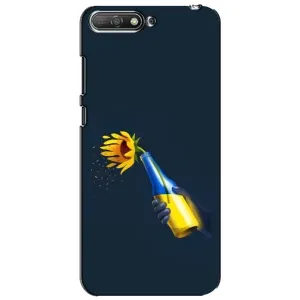 Чехол для Патриота Украины Huawei Y6 2018 - (AlphaPrint) (Коктейль молотова)