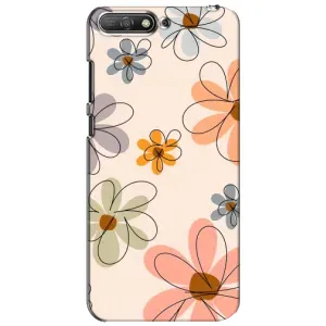 Чохол з принтом «Кольорові квіти» для Huawei Y6 2018