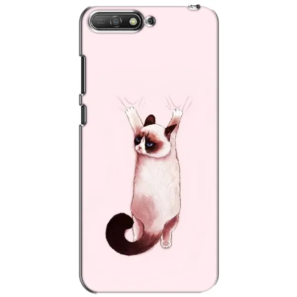 Чехол с принтом «Котик падает» для Huawei Y6 2018