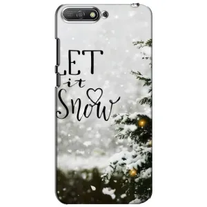 Новогодние, Праздничные Чехлы для Huawei Y6 2018 - 2024 год (Let it snow)