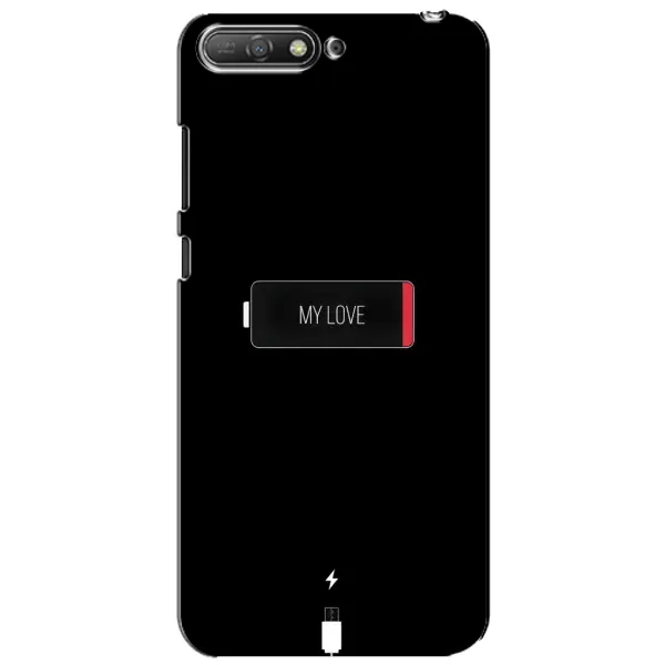 Чохол з принтом «Love battery» для Huawei Y6 2018 Чохол з принтом «Love battery» для Huawei Y6 2018