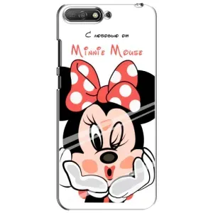 Міккі Маус чохол для Huawei Y6 2018 (AlphaPrint - Мультяшні) (Маус Мінні)
