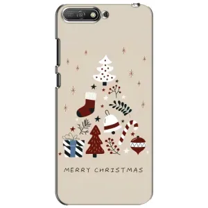 Рождественские, Праздничные Чехлы для Хуавей У6 2018 (Merry Christmas)
