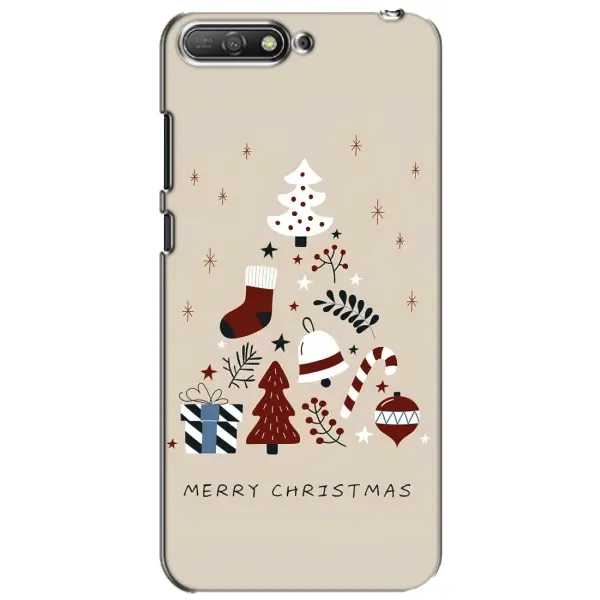 Чехол с принтом «Merry Christmas» для Huawei Y6 2018