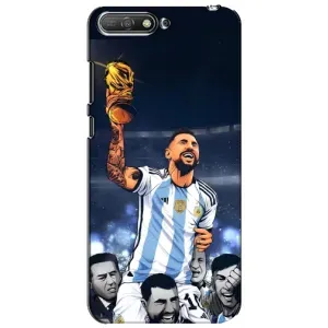 Чохли для Huawei Y6 2018 (Leo чемпіон) (AlphaPrint) (Мессі з кубком)