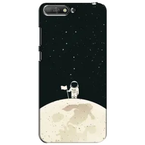 Космические Чехлы для Хуавей У6 2018 (VPrint) (На луне)