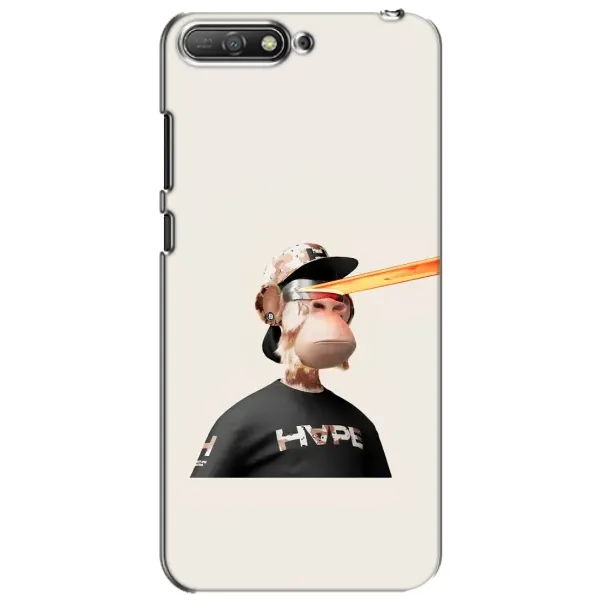 Чохол з принтом «мавпа NFT в окулярах» для Huawei Y6 2018