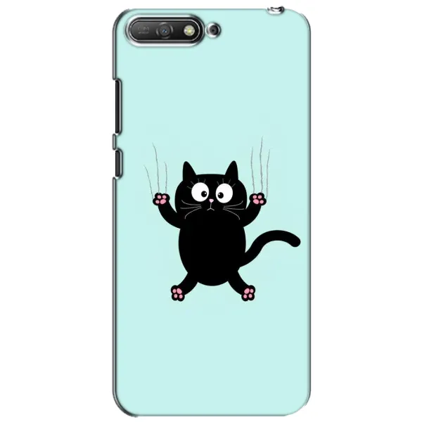 Чехол с принтом «Падающий кот» для Huawei Y6 2018