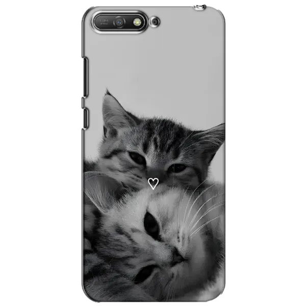 Чехол с принтом «Пара котов» для Huawei Y6 2018
