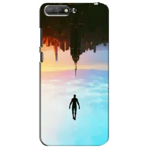 Чохол з людиною павуком для Huawei Y6 2018 - (AlphaPrint) (Людина павук)