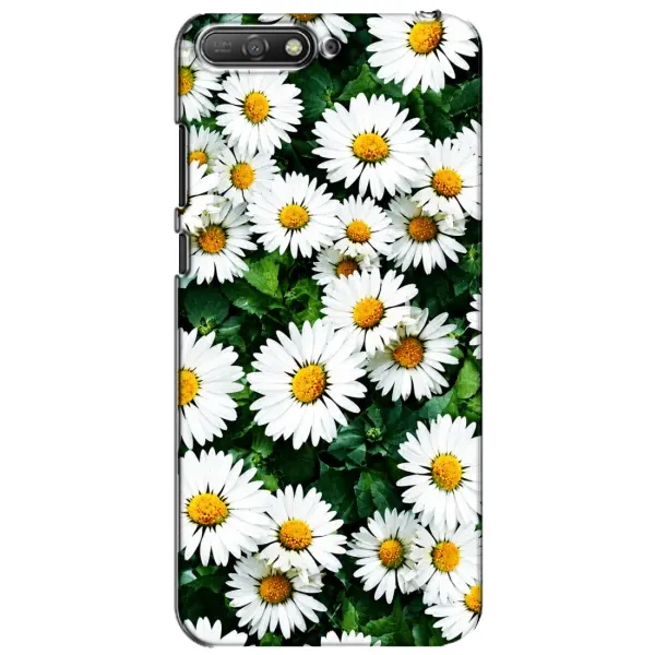Чохол з принтом «Ромашки» для Huawei Y6 2018