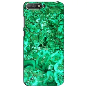 Мраморный чехол на Huawei Y6 2018 (VPrint) (Салатный Мрамор)