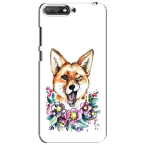 Чехлы с картинкой Лисички для Huawei Y6 2018 (VPrint) (Веселая лисичка)