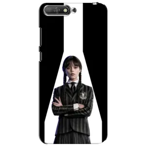 Чехлы Венсдей на Huawei Y6 2018 Уэнсдей (AlphaPrint) (W-Wednesday)