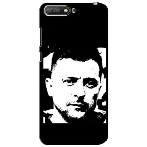 Чехол для Huawei Y6 2018 (AlphaPrint - с принтом Зеленского) (Зеленский АРТ)