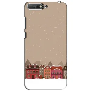 Новогодние, Праздничные Чехлы для Huawei Y6 2018 - 2024 год (Зимний город)