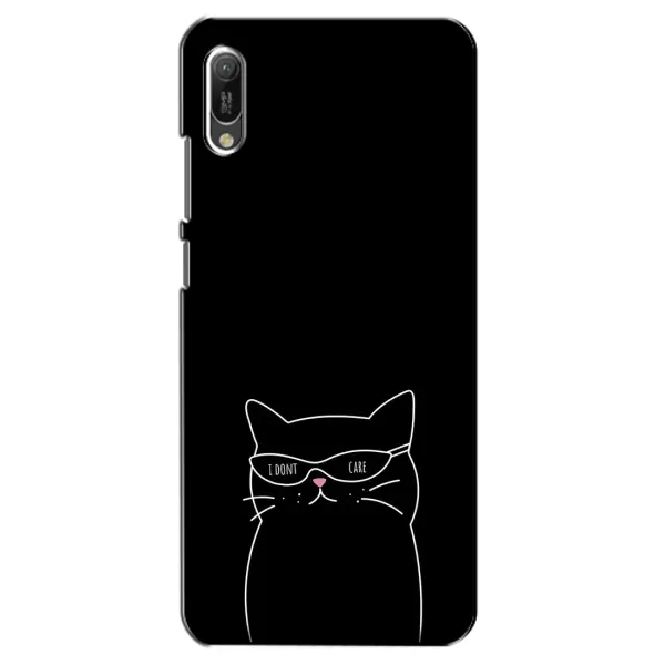 Чохол з принтом «Байдужий кіт» для Huawei Y6 2019
