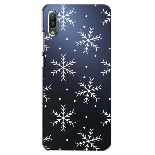 Чехол с принтом «Белые снежинки» для Huawei Y6 2019