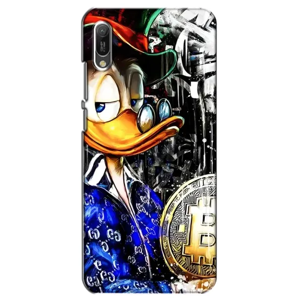 Чехол с принтом «Биткойн Скрудж» для Huawei Y6 2019