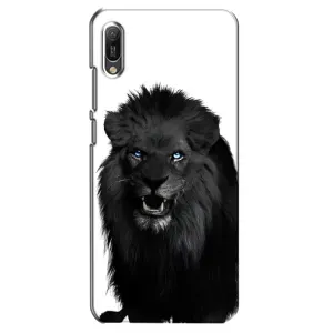Чехлы с картинками животных Huawei Y6 2019 (Черный ЛЕВ)