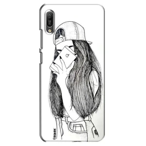 Чохол з принтом «Фото дівчини» для Huawei Y6 2019