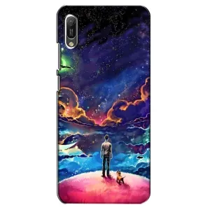 Космические Чехлы для Хуавей Y6 2019 (VPrint) (Галактический вид)