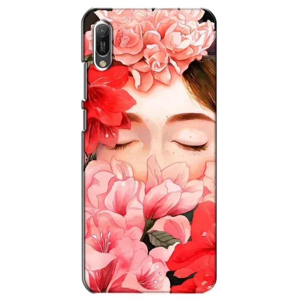 Чехол с принтом «Глаза в цветах» для Huawei Y6 2019