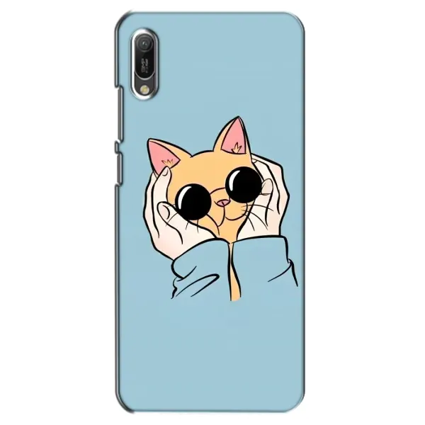 Чехол с принтом «Котик в очках» для Huawei Y6 2019 Чехол с принтом «Котик в очках» для Huawei Y6 2019