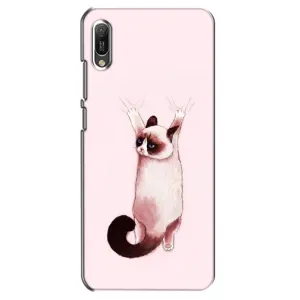 Чехол на Хуавей Y6 2019 с Котами (VPrint) (Котик падает)