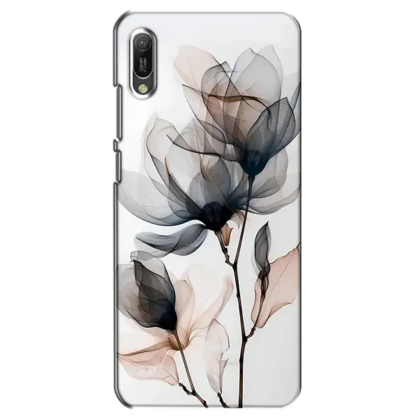Чехол с принтом «Цветы на белом» для Huawei Y6 2019