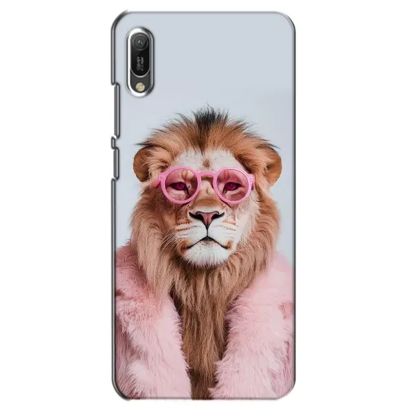 Чехол с принтом «Лев в очках» для Huawei Y6 2019